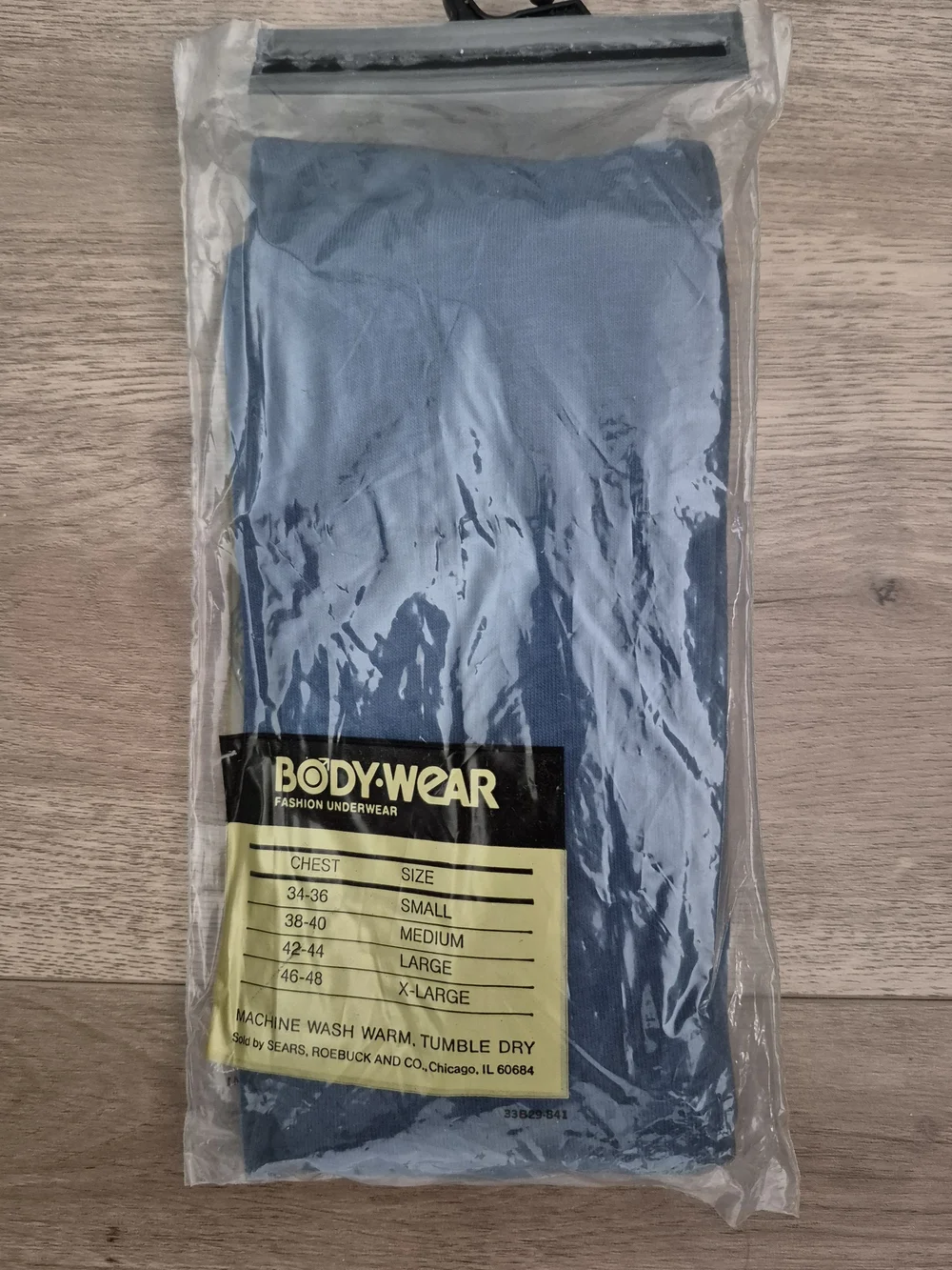 Vintage Sears Body-Wear Men's Blue T-Shirt Size Medium NOS Deadstock